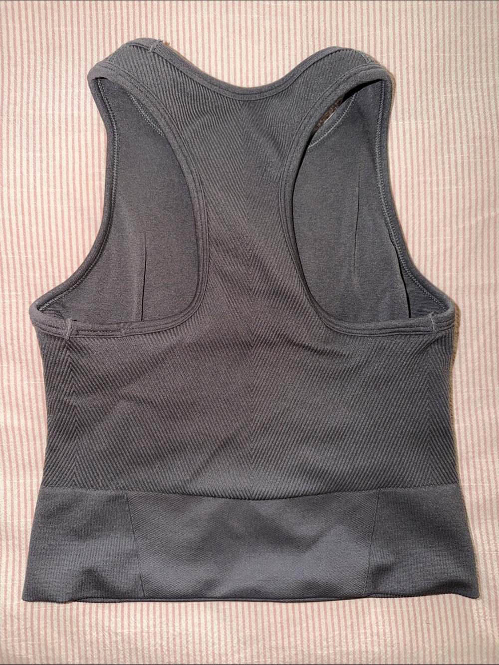 YPB Grey Ribbed Tank Top - Picture 3 of 3